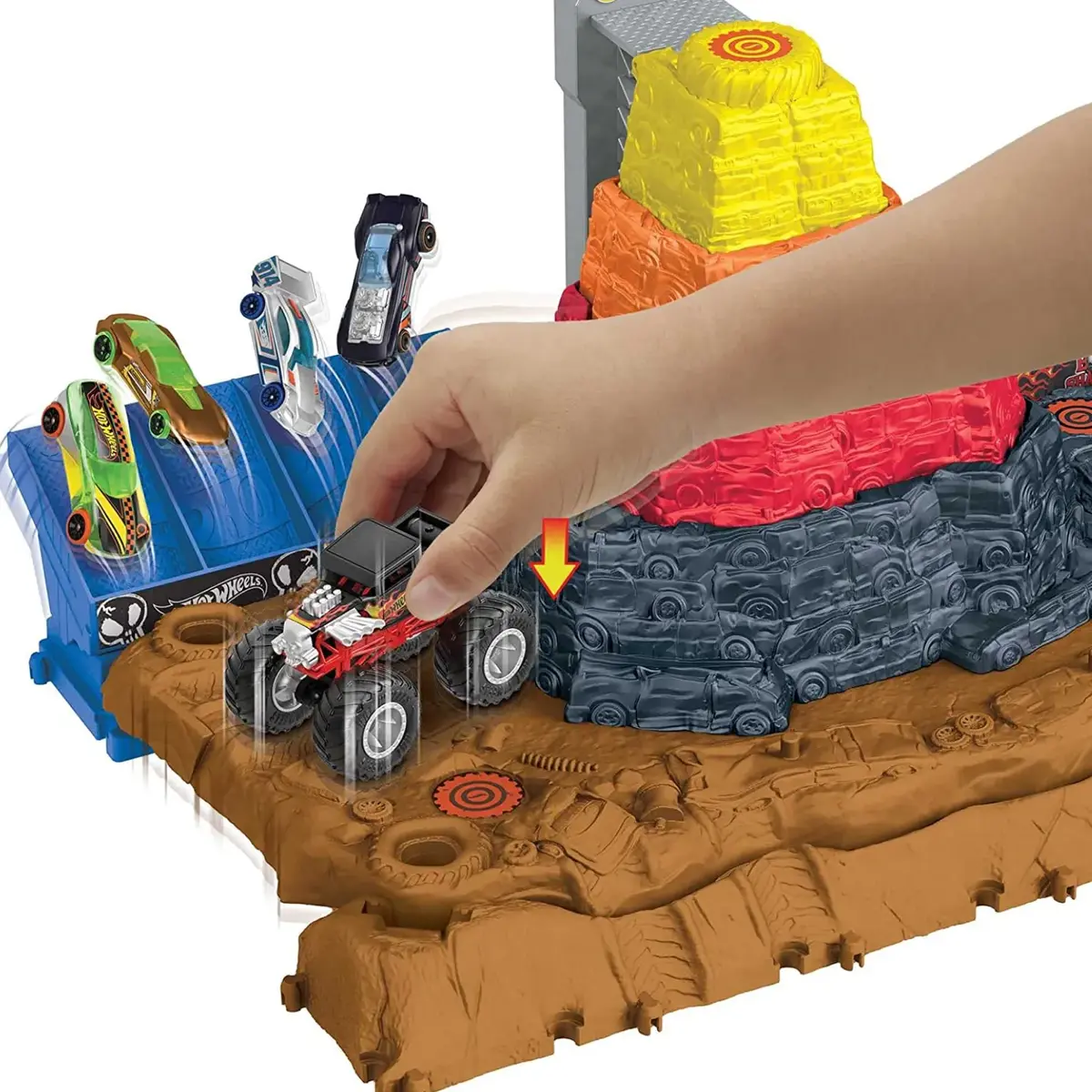 Hot Wheels Monster Trucks Muhteşem Çarpışma Arenası