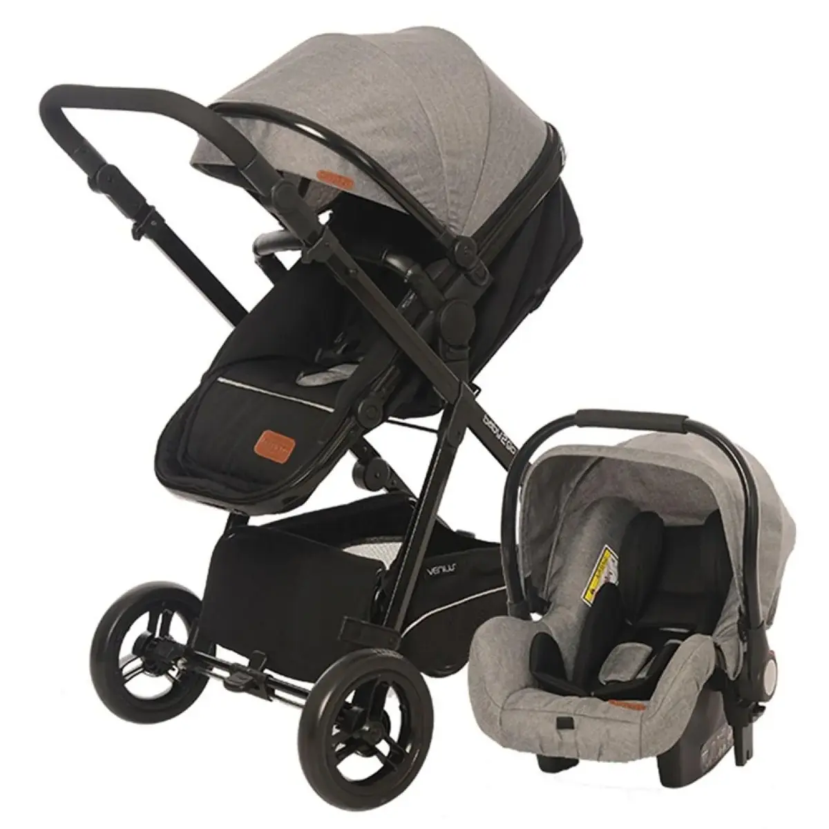 Baby2go Venüs 2018 Travel Sistem Bebek Arabası Gri
