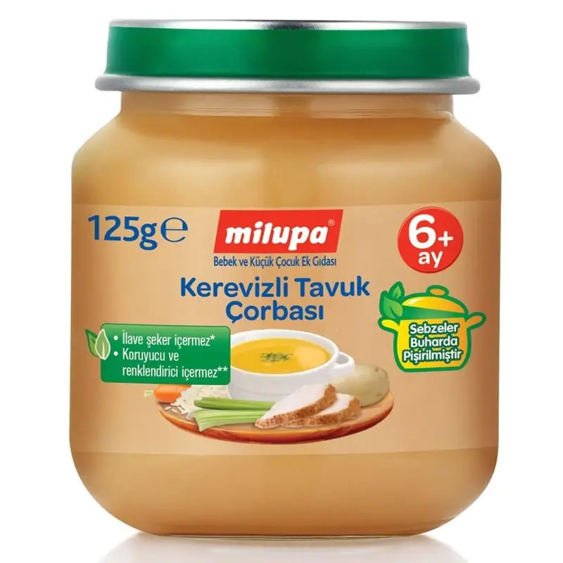 Milupa Kerevizli Tavuk Çorbası Kavanoz Maması 125 gr