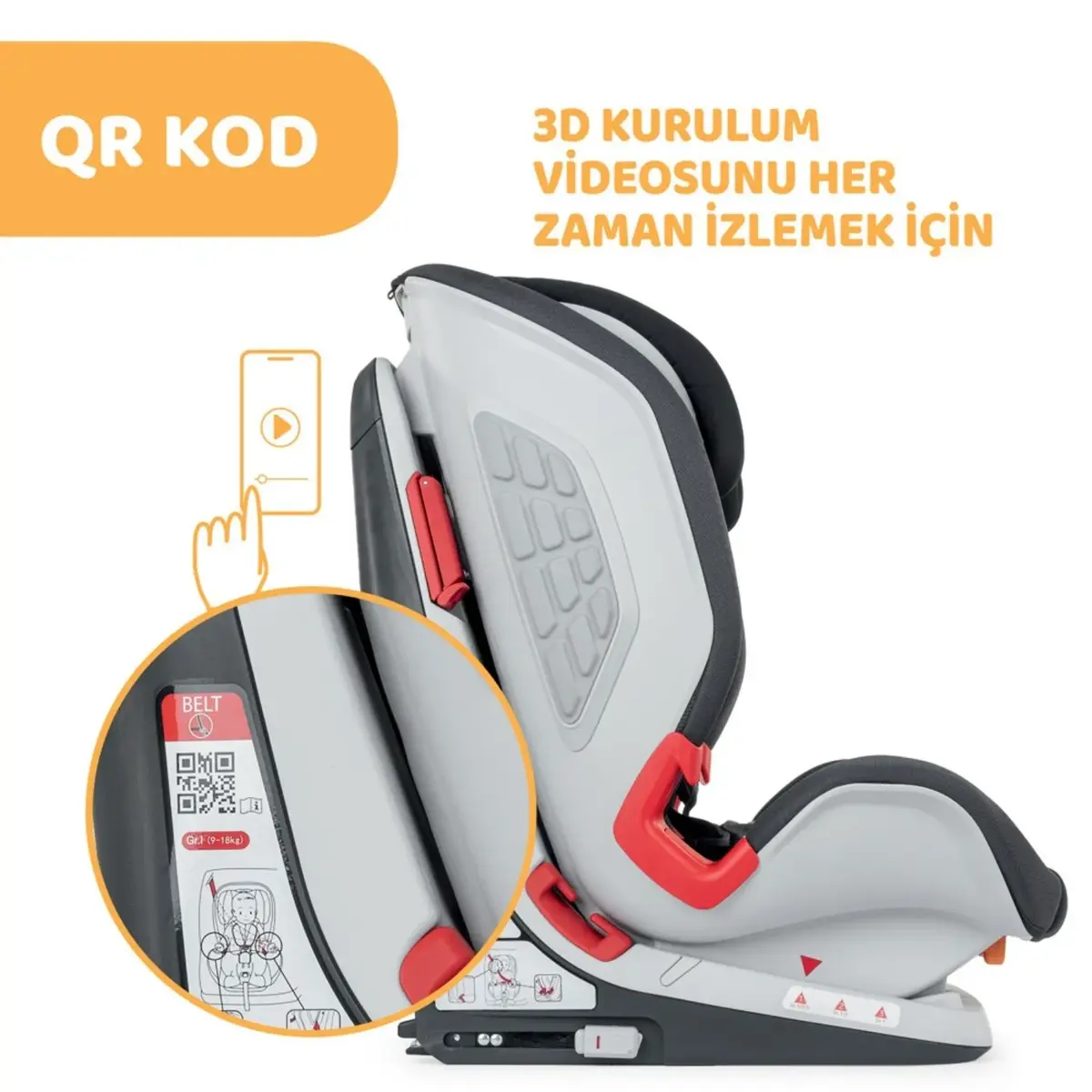 Chicco Youniverse Fix Oto Koltuğu 9-36 Kg Jet Black
