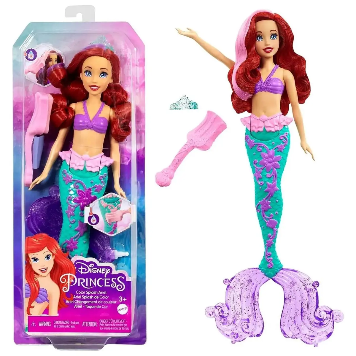 Disney Prenses Muhteşem Renk Değiştiren Saçlı Deniz Kızı Ariel