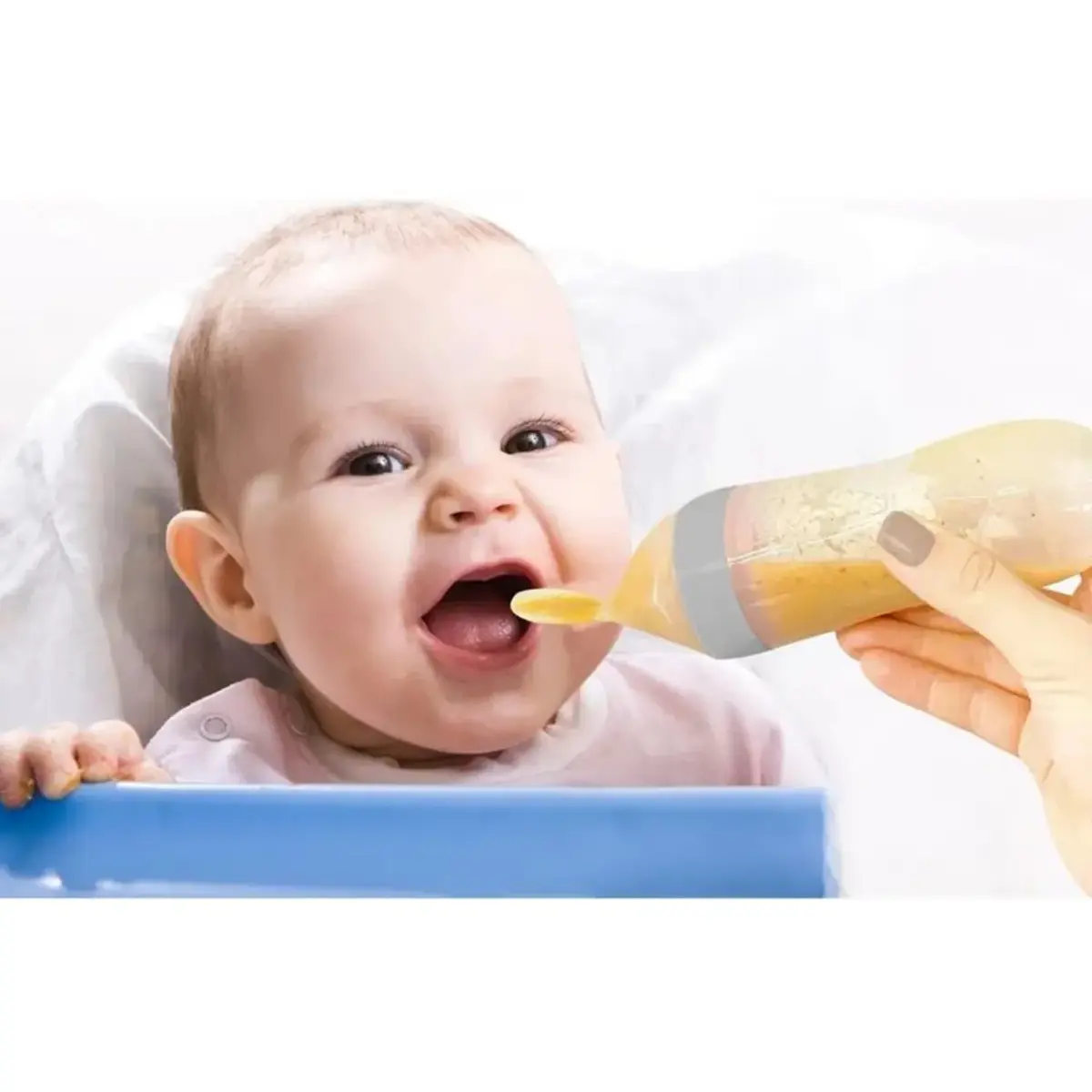 Babyjem Sıkmalı Kaşık Gri