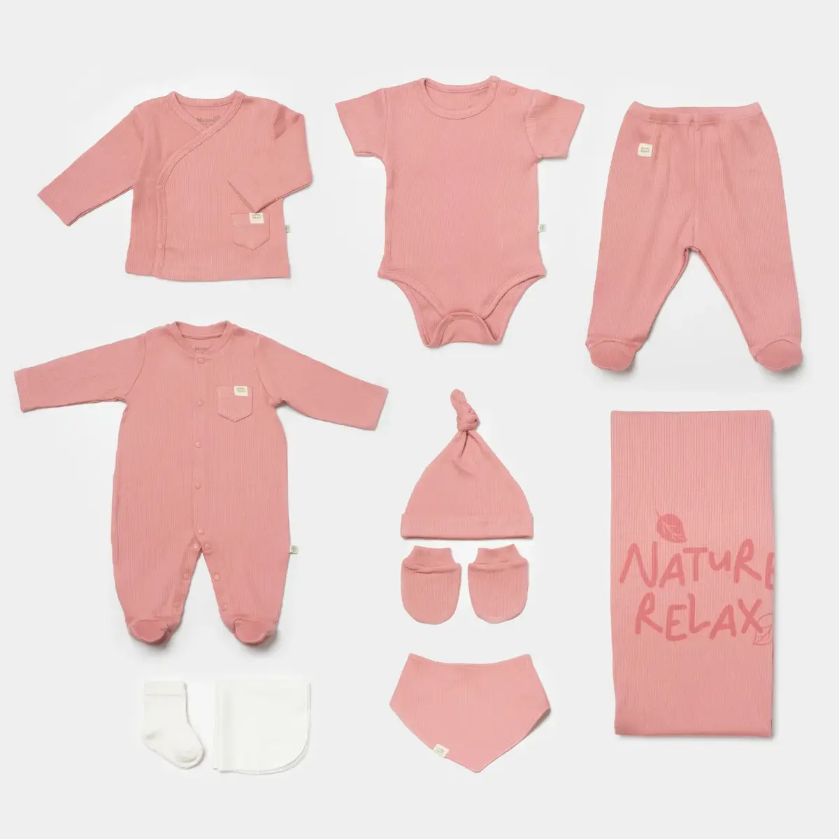 Bibaby Organik Hastane Çıkışı 10lu Modal Nature Relax Coral Bibaby Organik Hastane Çıkışı 10lu Modal Nature Relax Coral