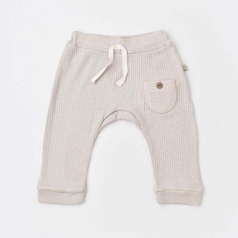 Bibaby Organik Pantolon Patiksiz Soft Modal Gri