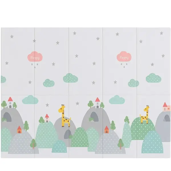 Coolmats Bulutlar-Dağlar Katlanabilir Oyun Matı 200x130x1 Cm