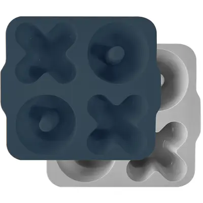 OiOi XOXO Silikon Kek Kalıbı 2li Deep Blue - Powder Grey