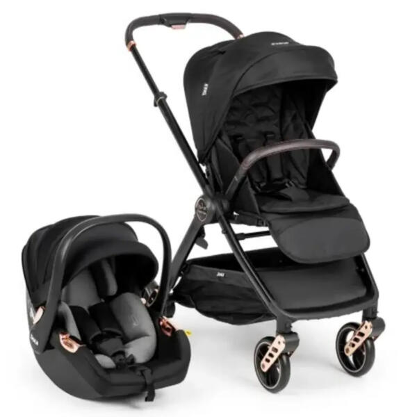 Kanz X-Go Ultimate Travel Sistem Bebek Arabası Rose Gold Siyah