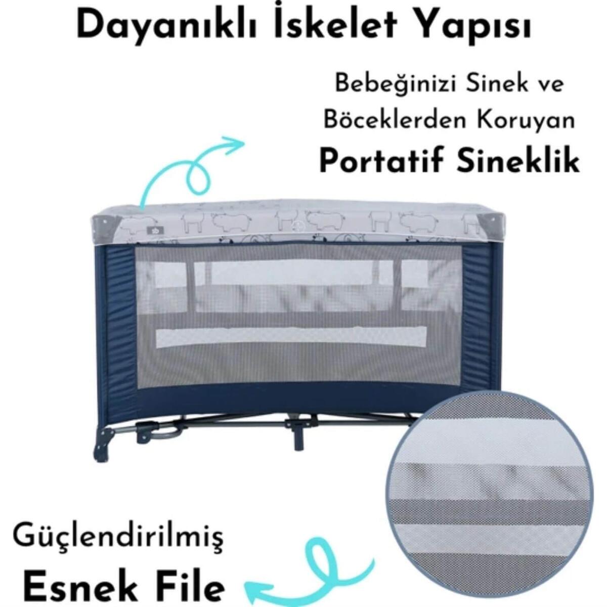 Sunny Baby 9156 Seul Oyun Parkı 70x120 cm Lacivert