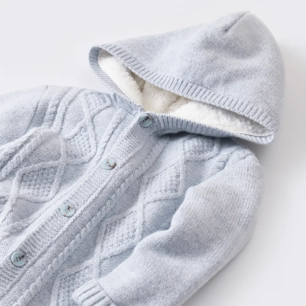 Bibaby Tulum Triko Welsoft Desenli Mavi