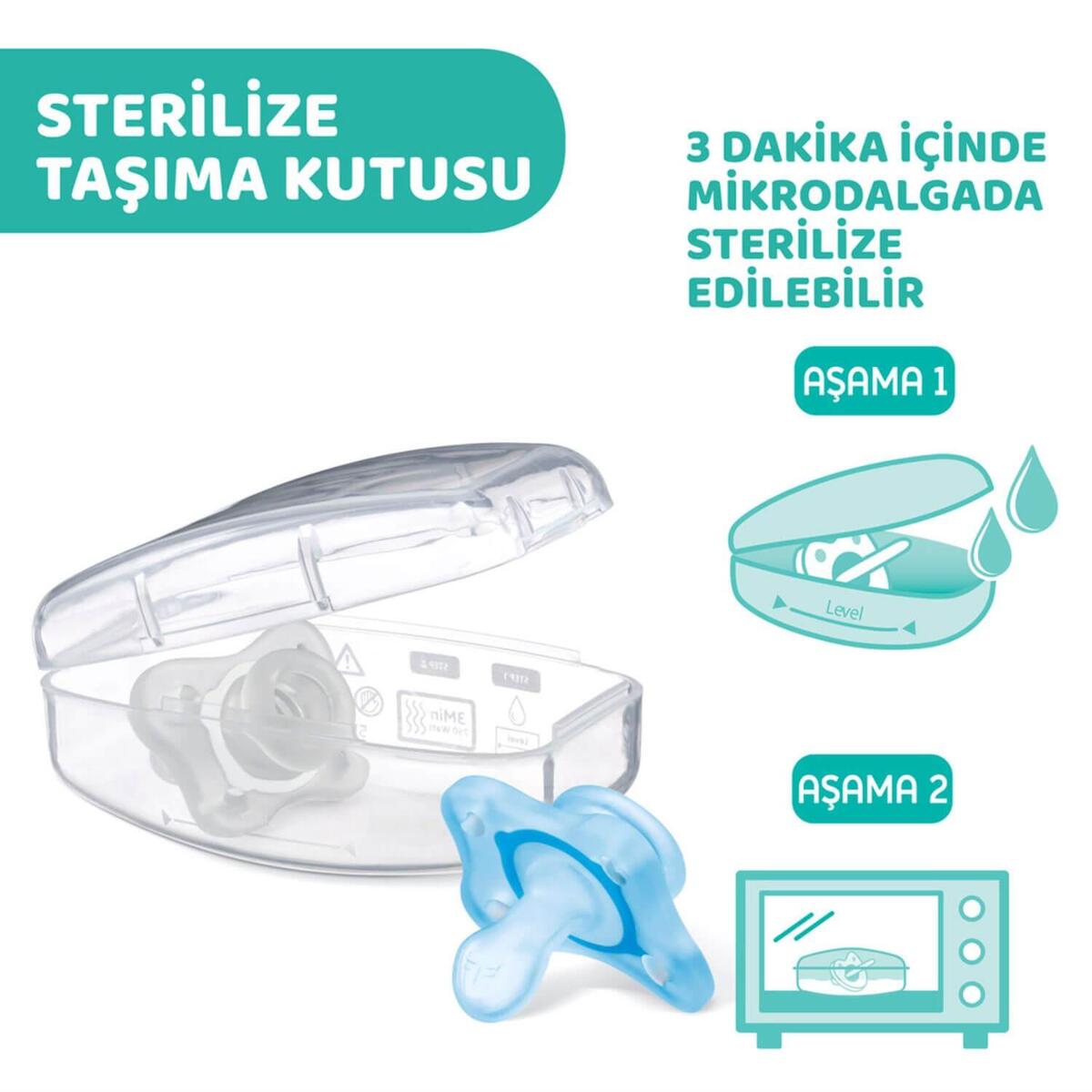 Chicco Physioforma Mini Soft Silikon Emzik 2li 0-2 Ay Erkek