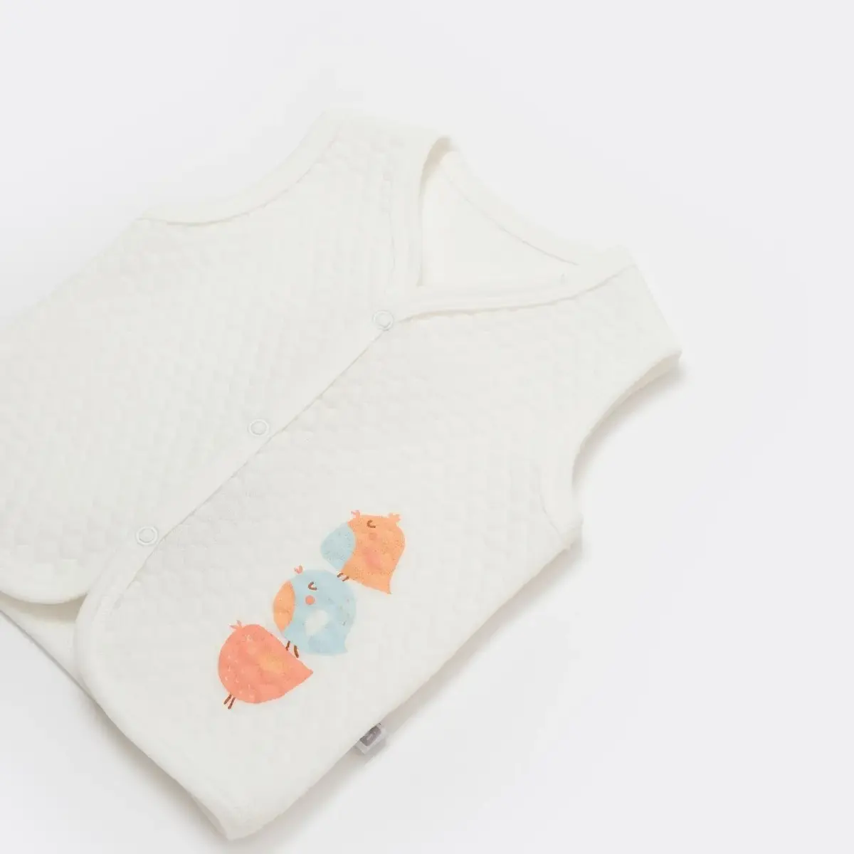 Bibaby Yelek Kapitone Lovely Bird Ekru