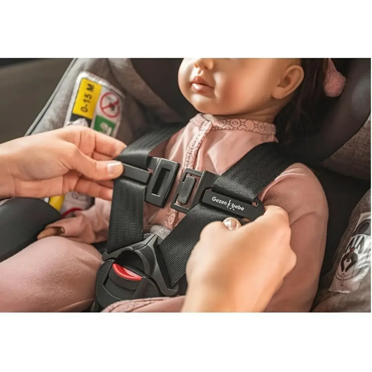 Gezenbebe Bebek Arabası & Oto Koltuğu Güvenlik Tokası Black