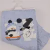 Mini Damla Battaniye Triko Kızaklı Mavi