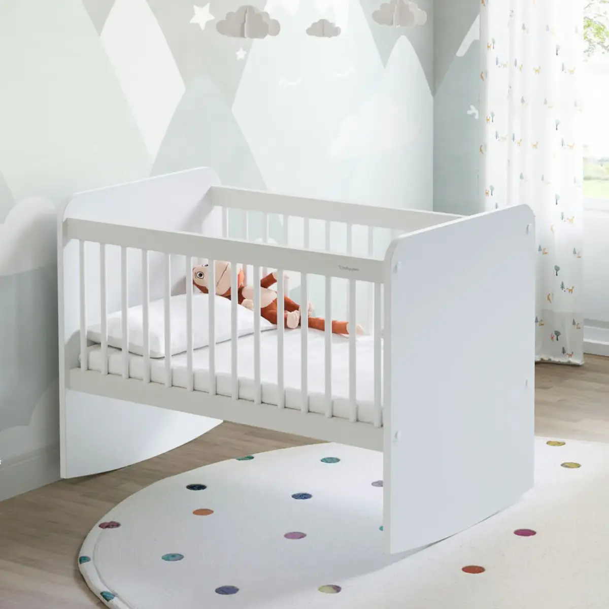 Pratik Sallanır Mini Beşik 50X90 cm Beyaz