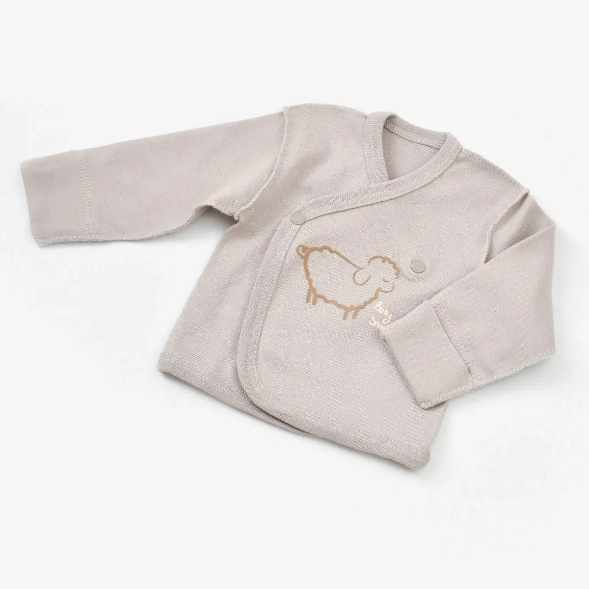 Bibaby Organik Zıbın Takımı Curly Sheep Prematüre Bej