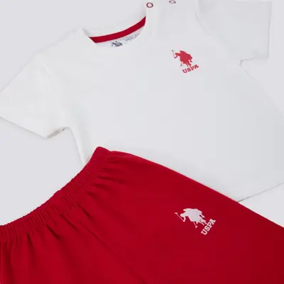 U.S. Polo 2li Takım T-Shirt Krem