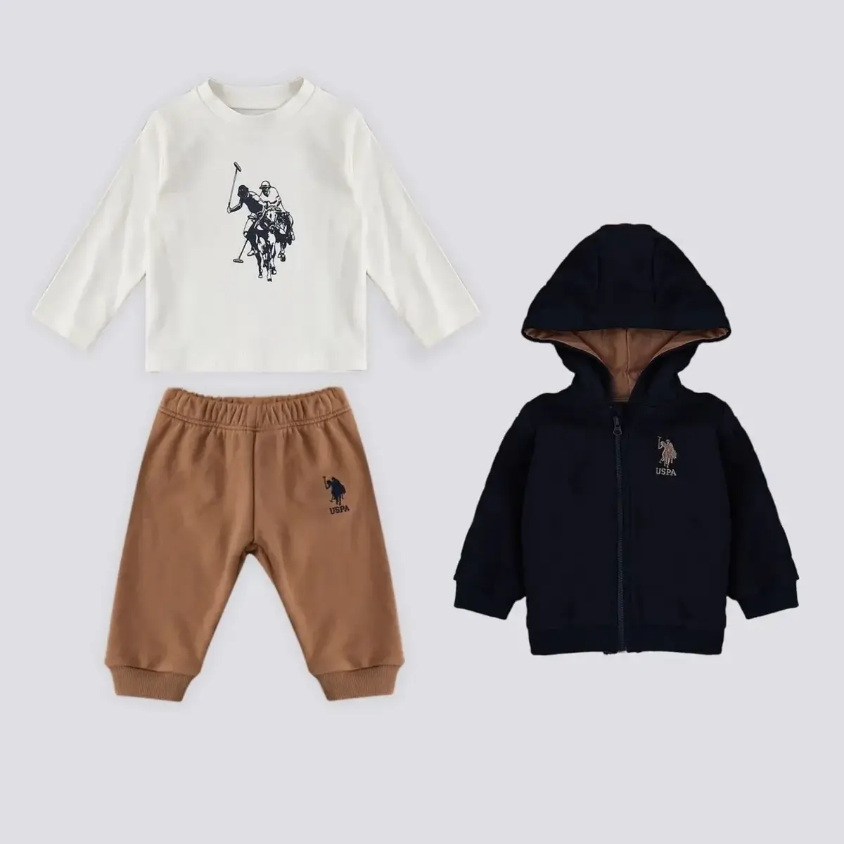 U.S. Polo 3lü Takım Lacivert