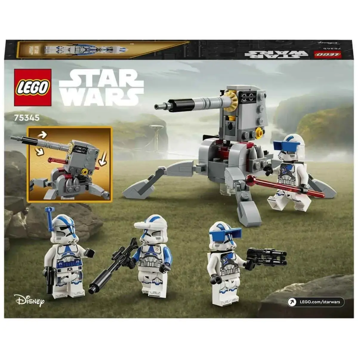 LEGO Star Wars™ 501. Klon Trooperlar Savaş Paketi 75345