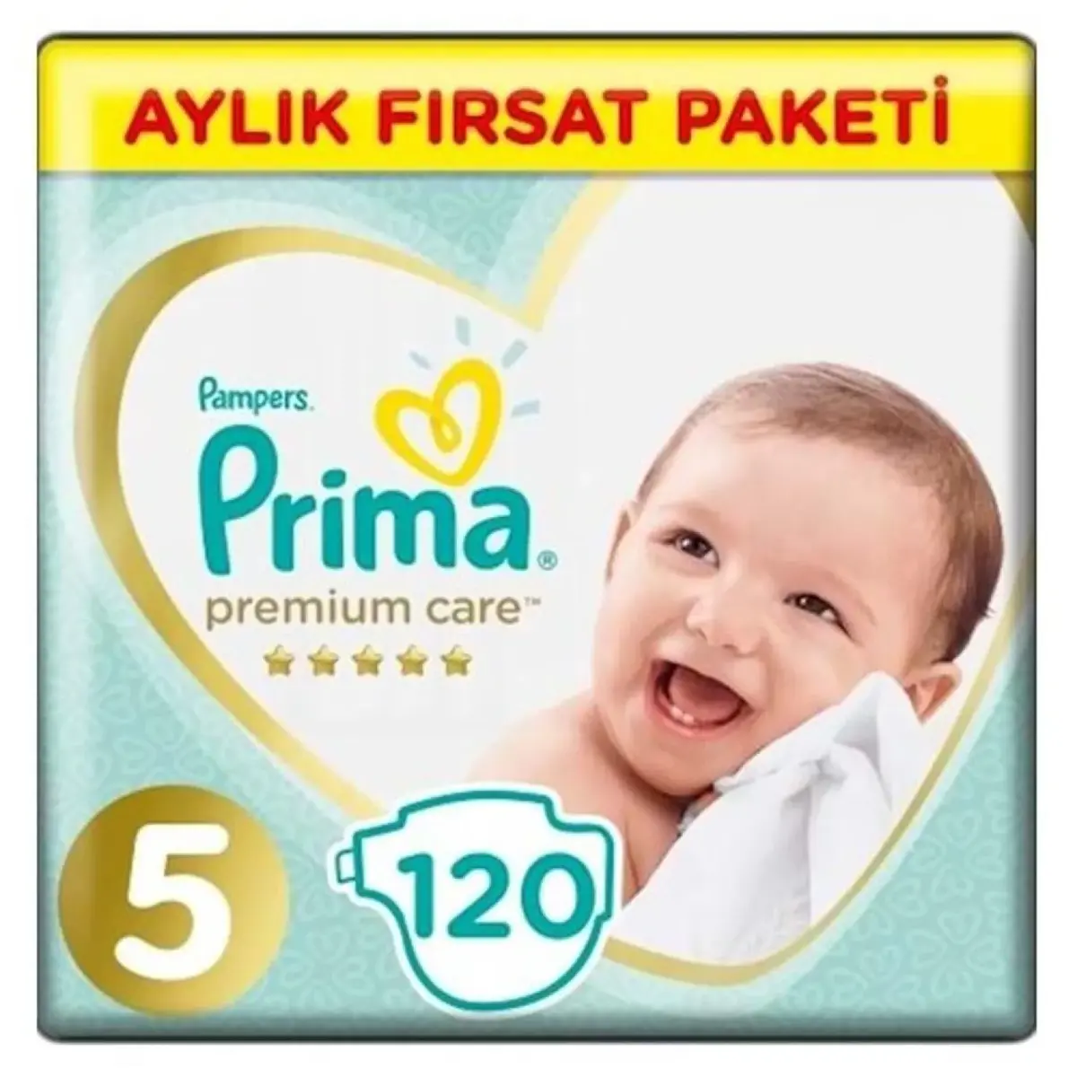 Prima Premium Care Bebek Bezi 5 Beden Junior 120li Aylık Fırsat Paketi