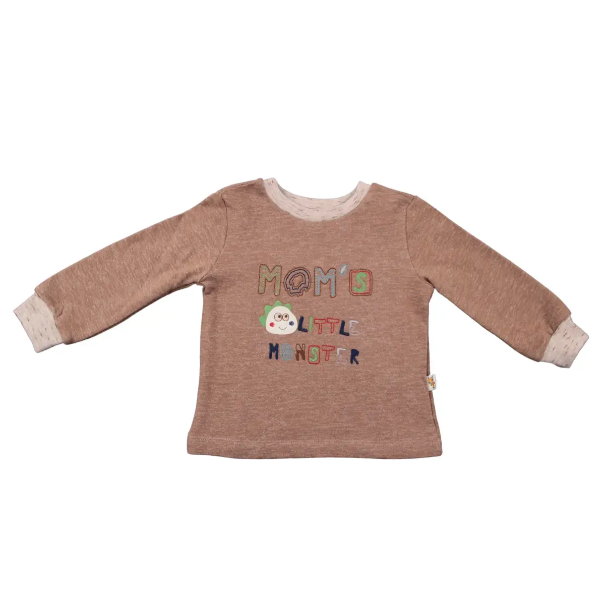 Mini Damla Sweatshirt Dinazor Kahverengi Mini Damla Sweatshirt Dinazor Kahverengi