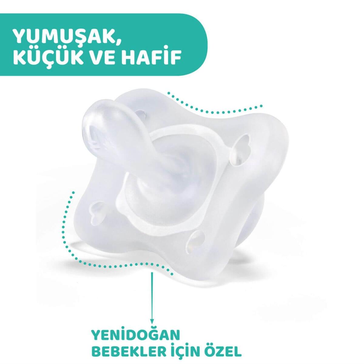Chicco Physioforma Mini Soft Silikon Emzik 2li 0-2 Ay Kız