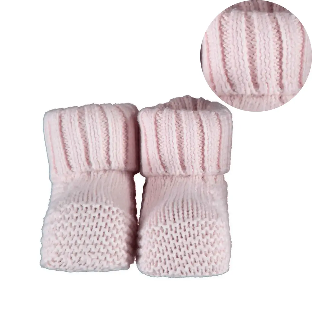 Bibaby Organik Patik Triko Soft Pembe