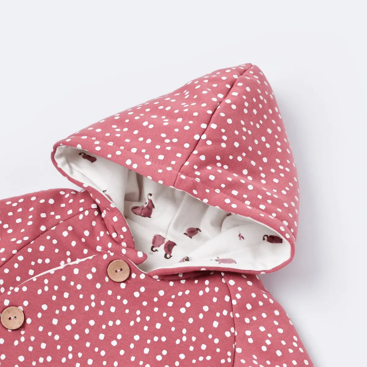 Bibaby Organik Hırka Little Love Rose Dry