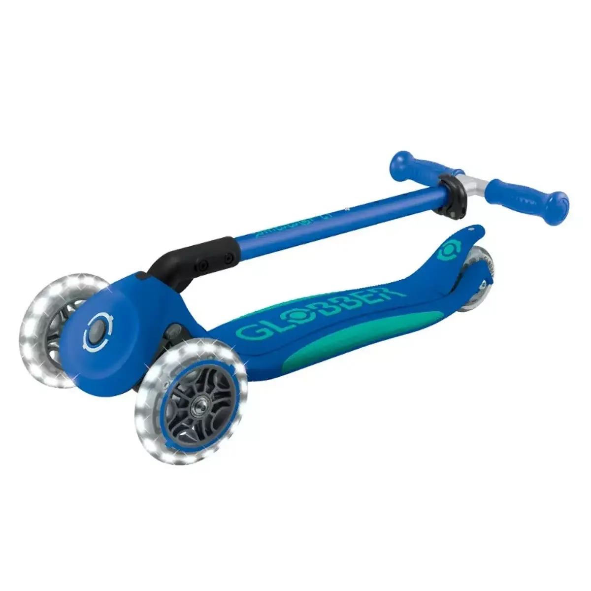 Globber Elite Deluxe Işıklı Scooter Lacivert