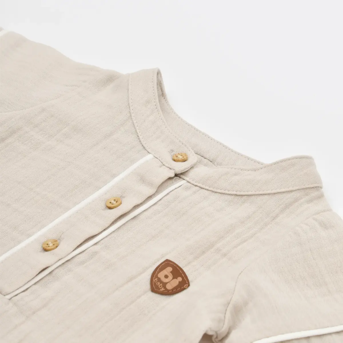 Bibaby Tulum Şortlu Müslin Maestro Bej