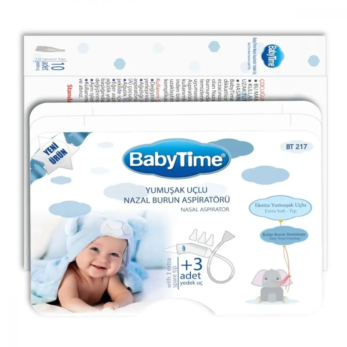Baby Time Yumuşak Uçlu Nazal Burun Aspiratörü