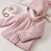 Bibaby Hırka Triko Desenli Welsoftlu Pembe