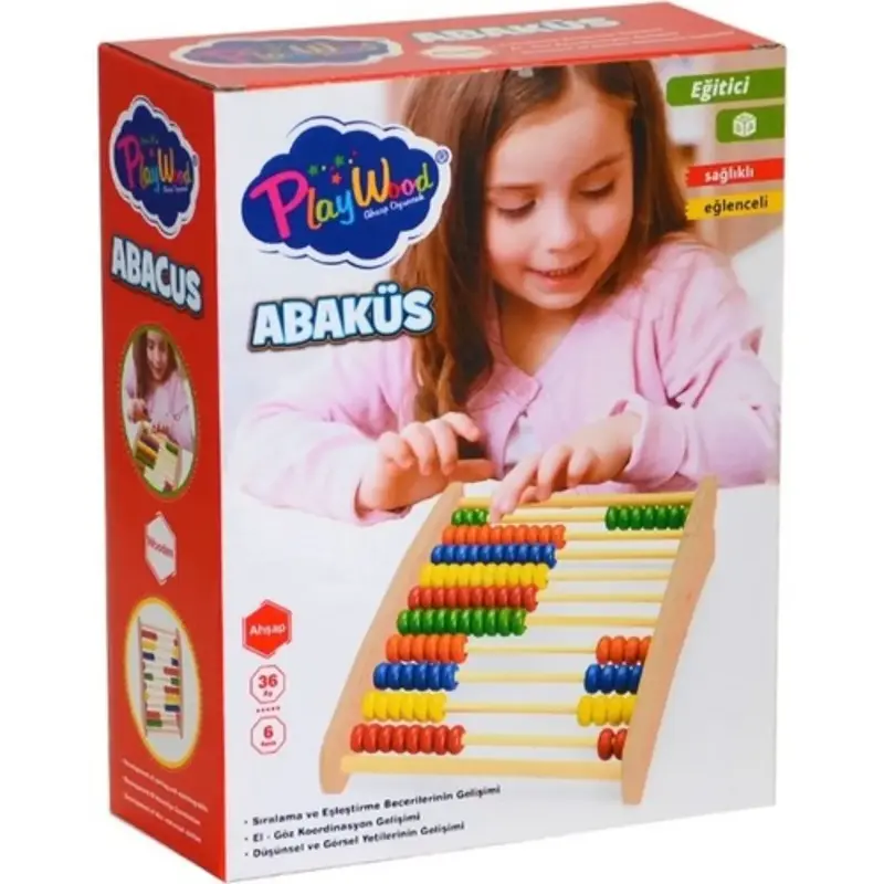 Playwood Kutuda Ahşap Abaküs