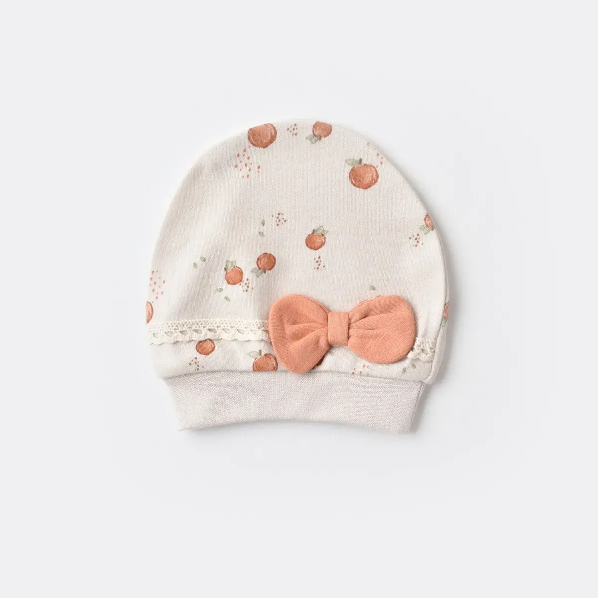 Bibaby Organik Zıbın Takımı Battaniyeli Tüllü Summer Fruit Light Cream Caramel