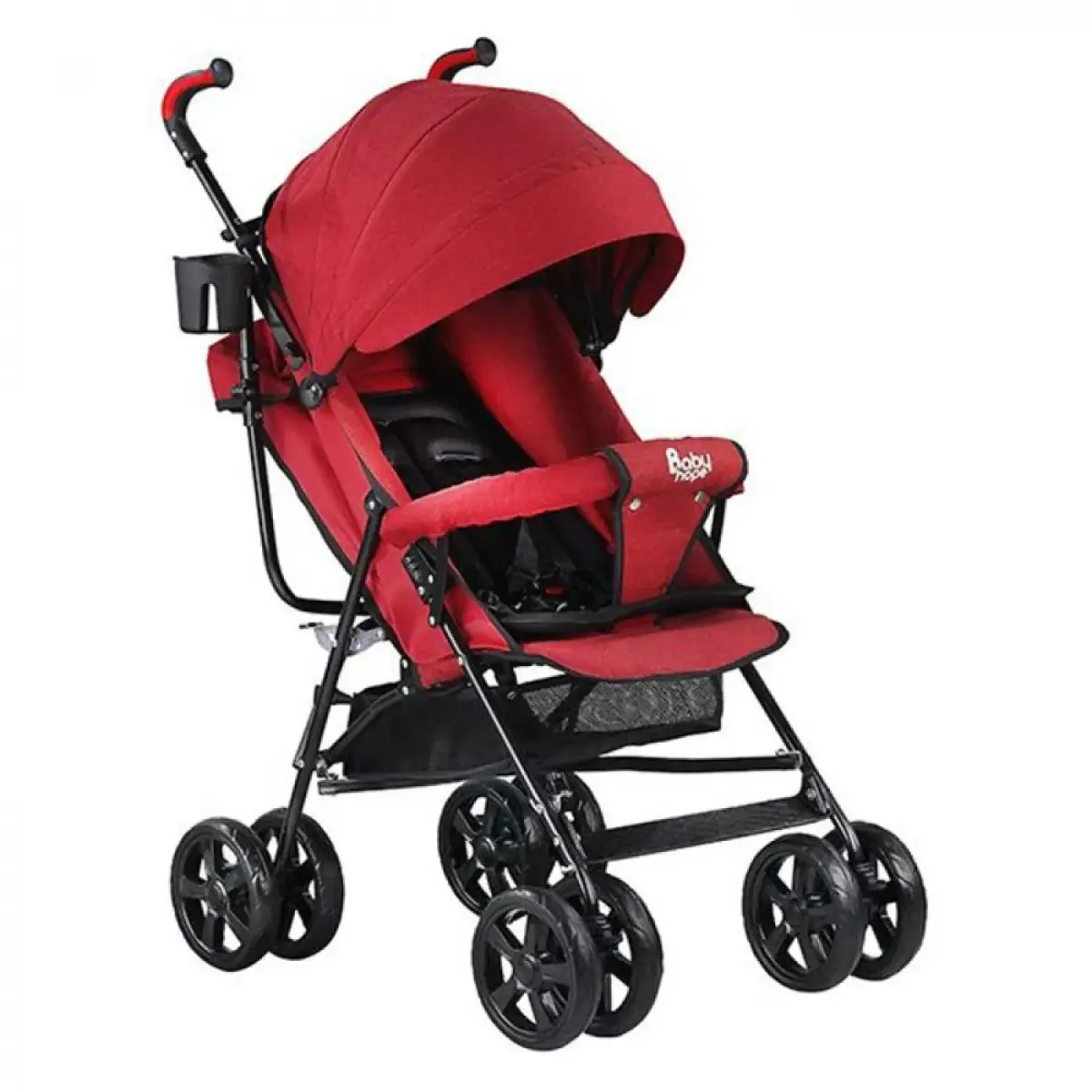 Babyhope Sa7 Baston Bebek Arabası Kırmızı
