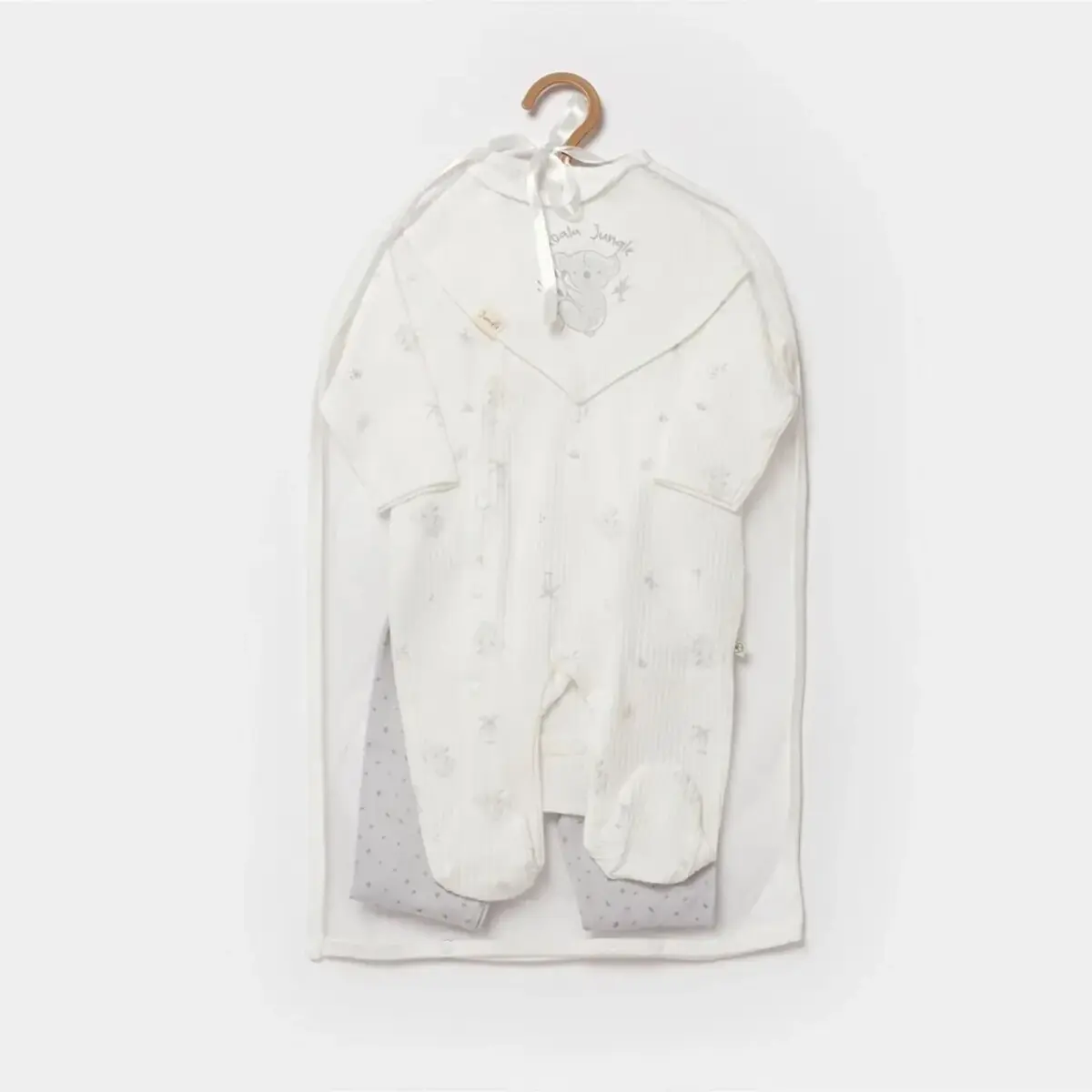 Bibaby Organik Tulum Takımı 4lü Koala Jungle Gri