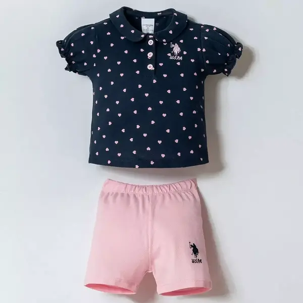 U.S. Polo 2li Takım Şortlu Pike Lacivert Lacivert