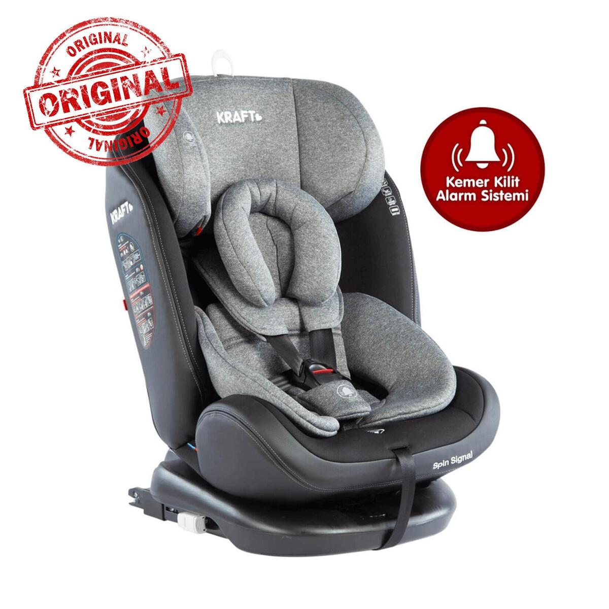 Kraft Spin Signal Oto Koltuğu 0-36 Kg Light Grey