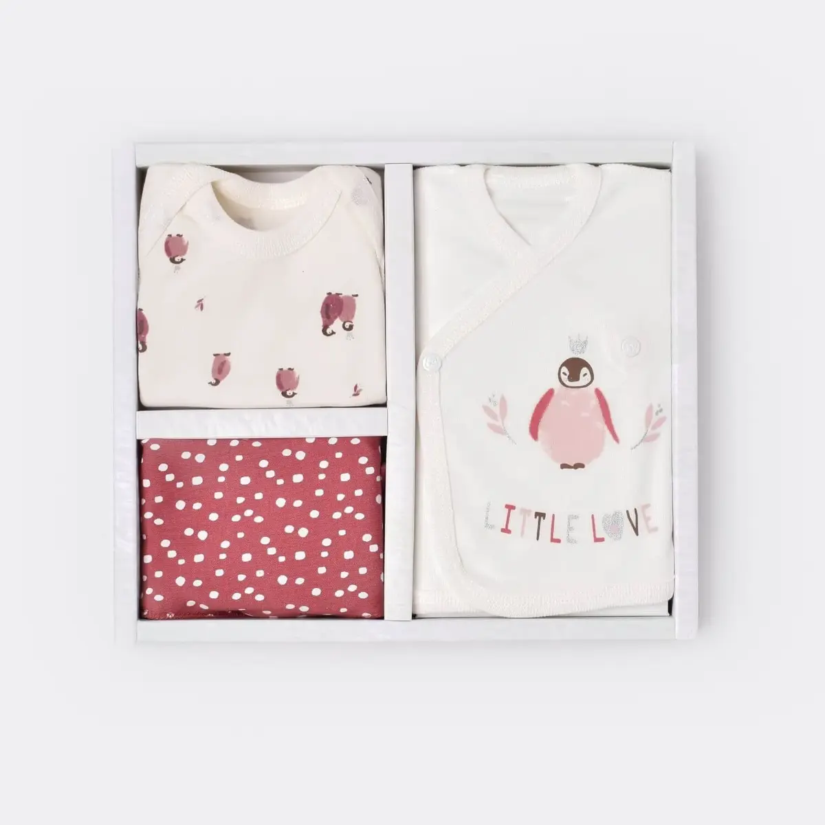 Bibaby Organik Zıbın Takımı Little Love Rose Dry Prematüre