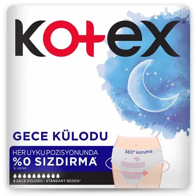 Kotex Regl Gece Külodu 2'li