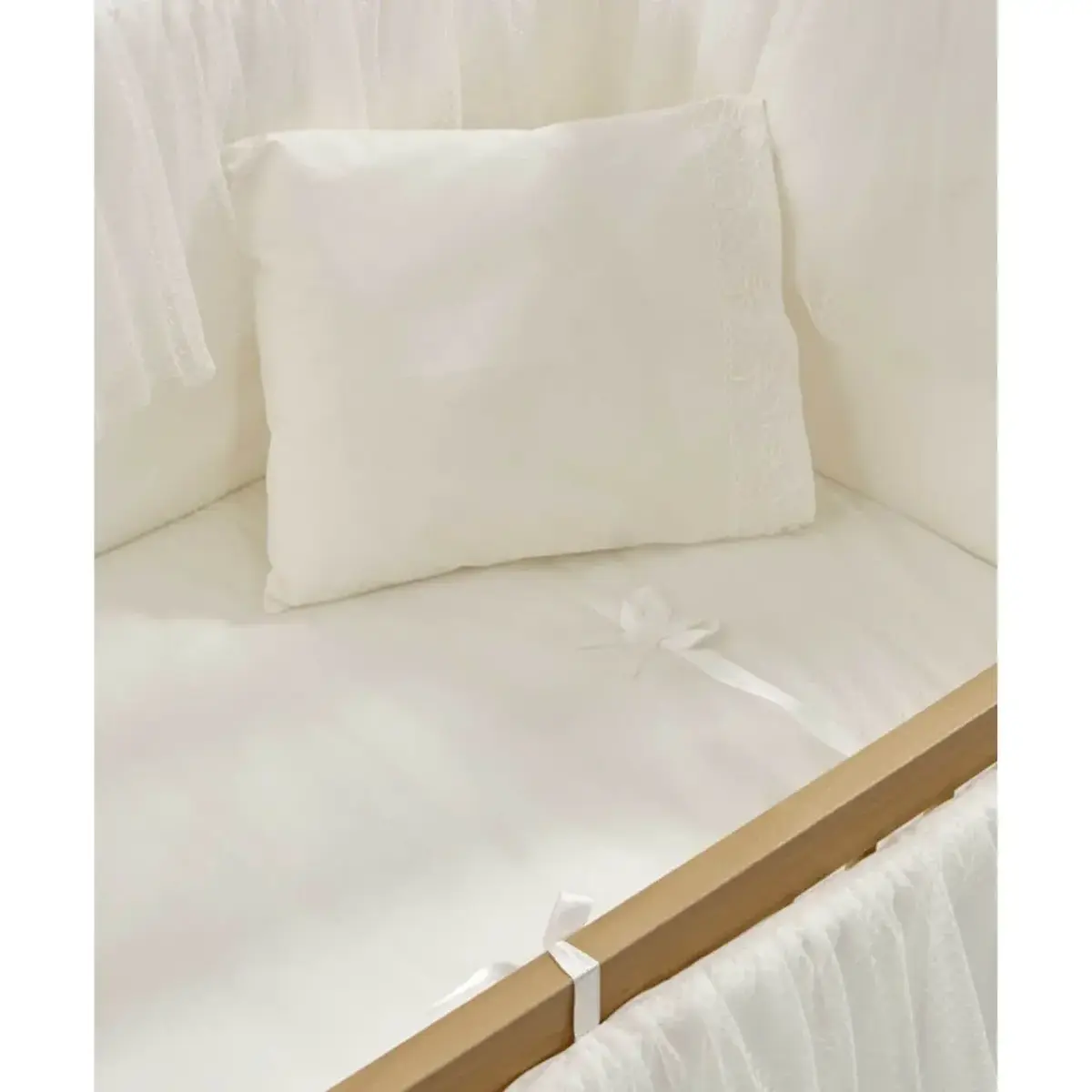 Meltem Kids Mondo Beşik 60x120 cm Natural Ekru