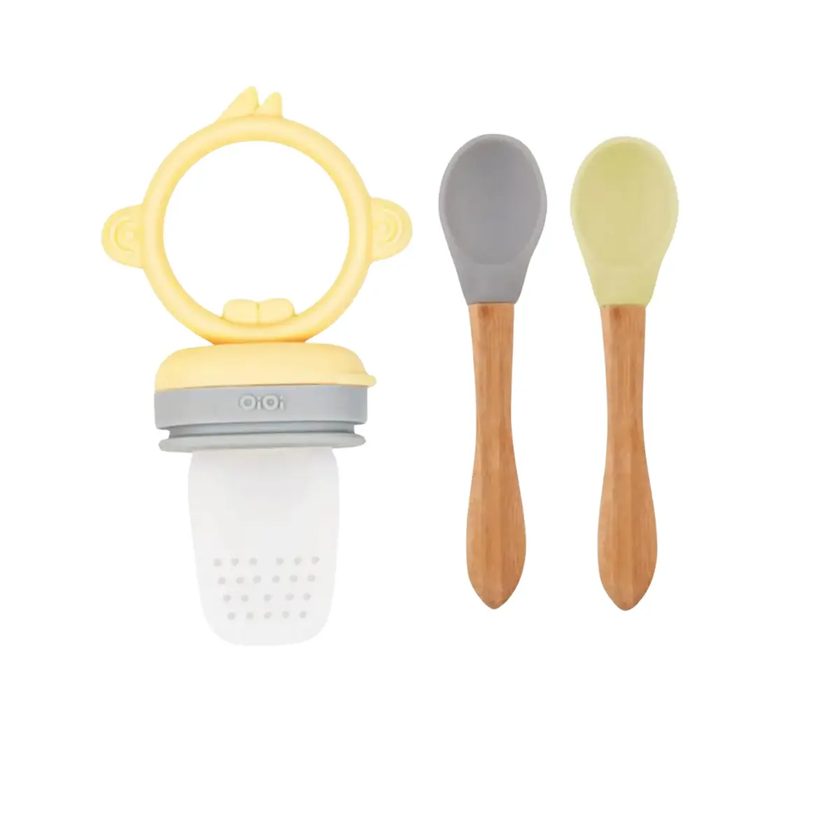 Oioi Püre Meyve Ve Sevze Alıştırıcı, Mama Kaşığı 2li Mellow Yellow