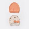 Bibaby Organik Şapka 2li Summer Fruit Light Cream Caramel