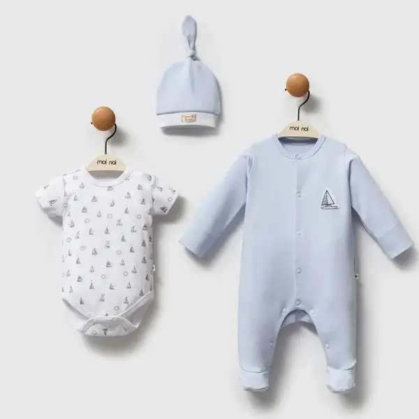 Moi Noi Tulum Body Takım Captain Mavi