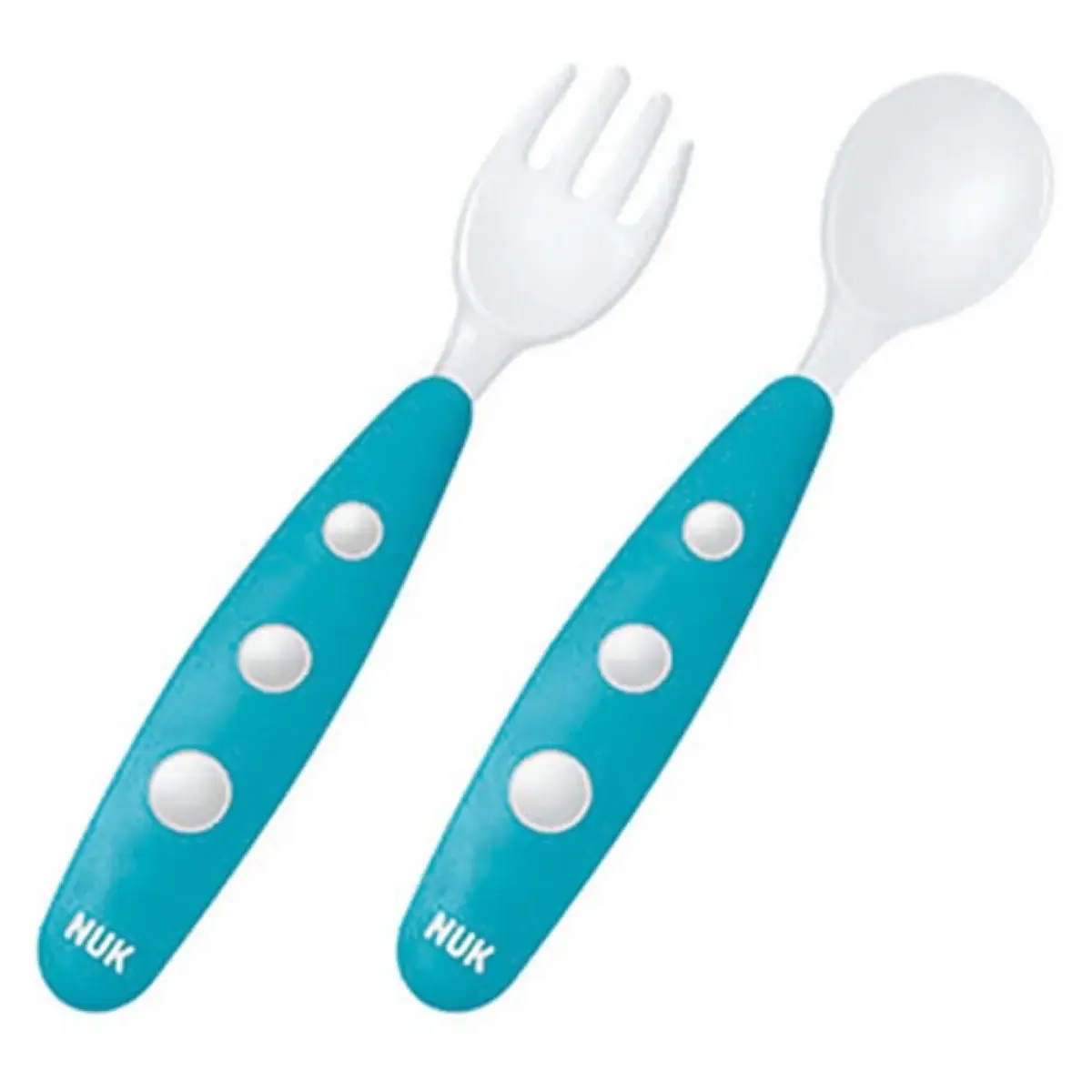 Nuk Mini Çatal Kaşık Seti Mavi Nuk Mini Çatal Kaşık Seti Mavi