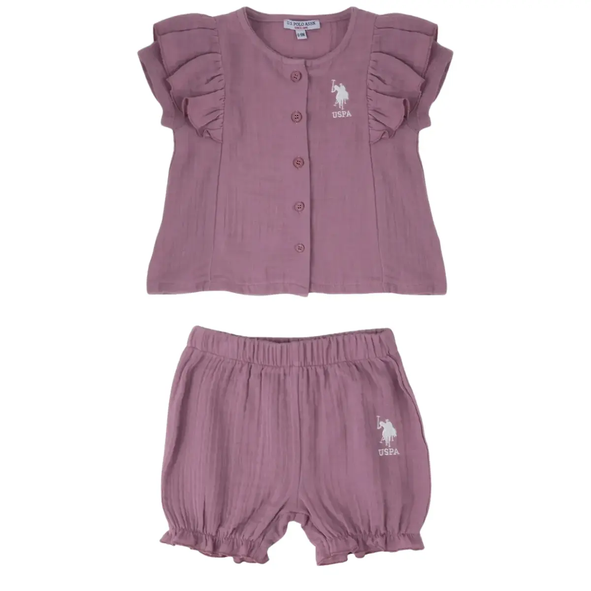 U.S. Polo 2li Takım T-Shirt Açık Leylak