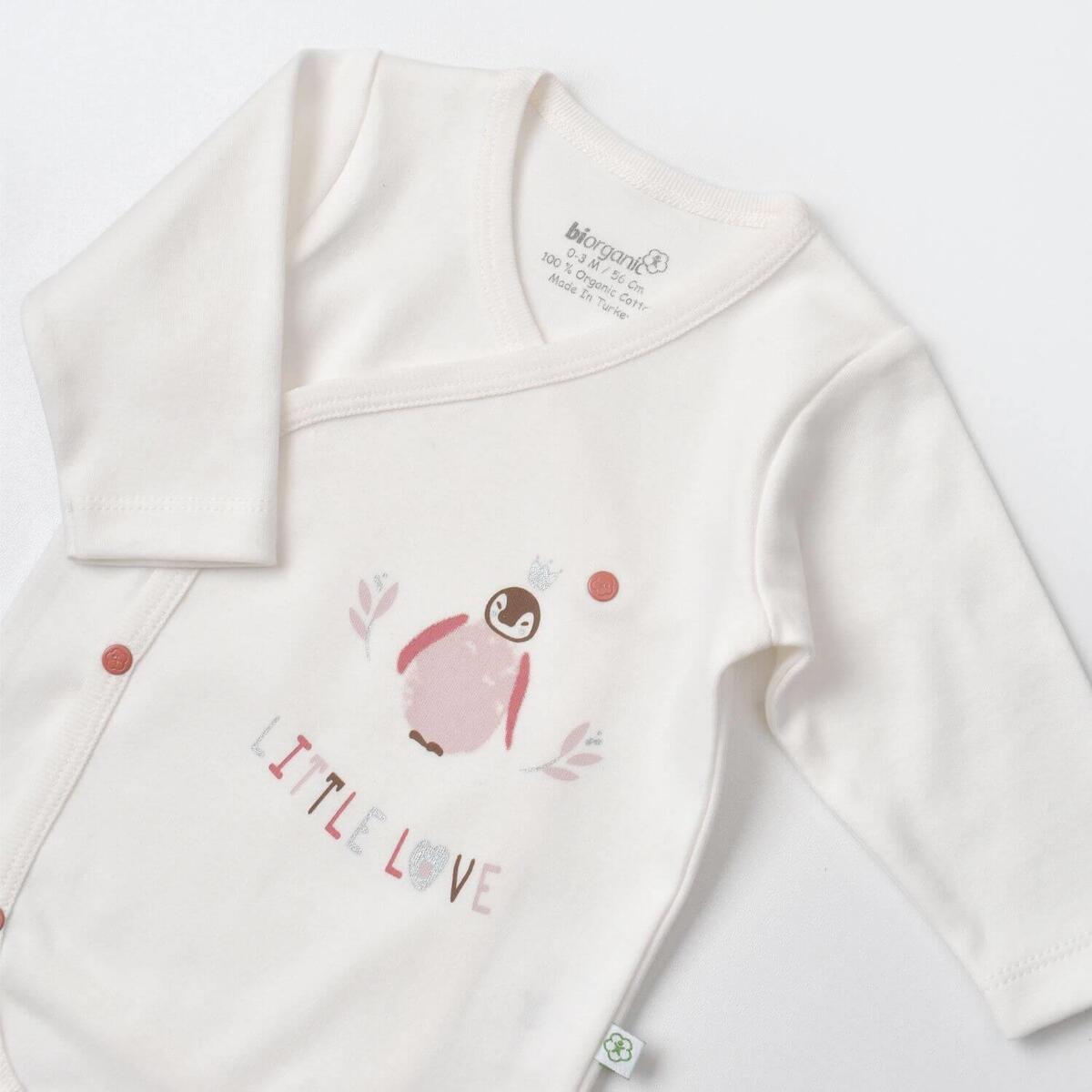 Bibaby Organik Zıbın Takımı Little Love Rose Dry