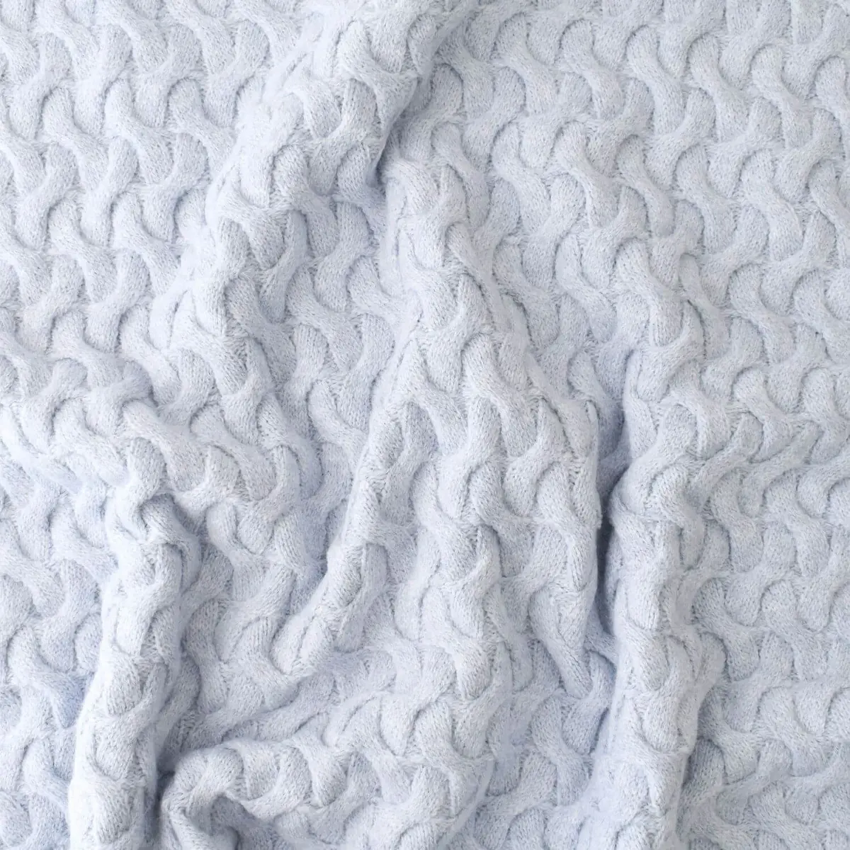 Bibaby Battaniye Hasır Triko Mavi