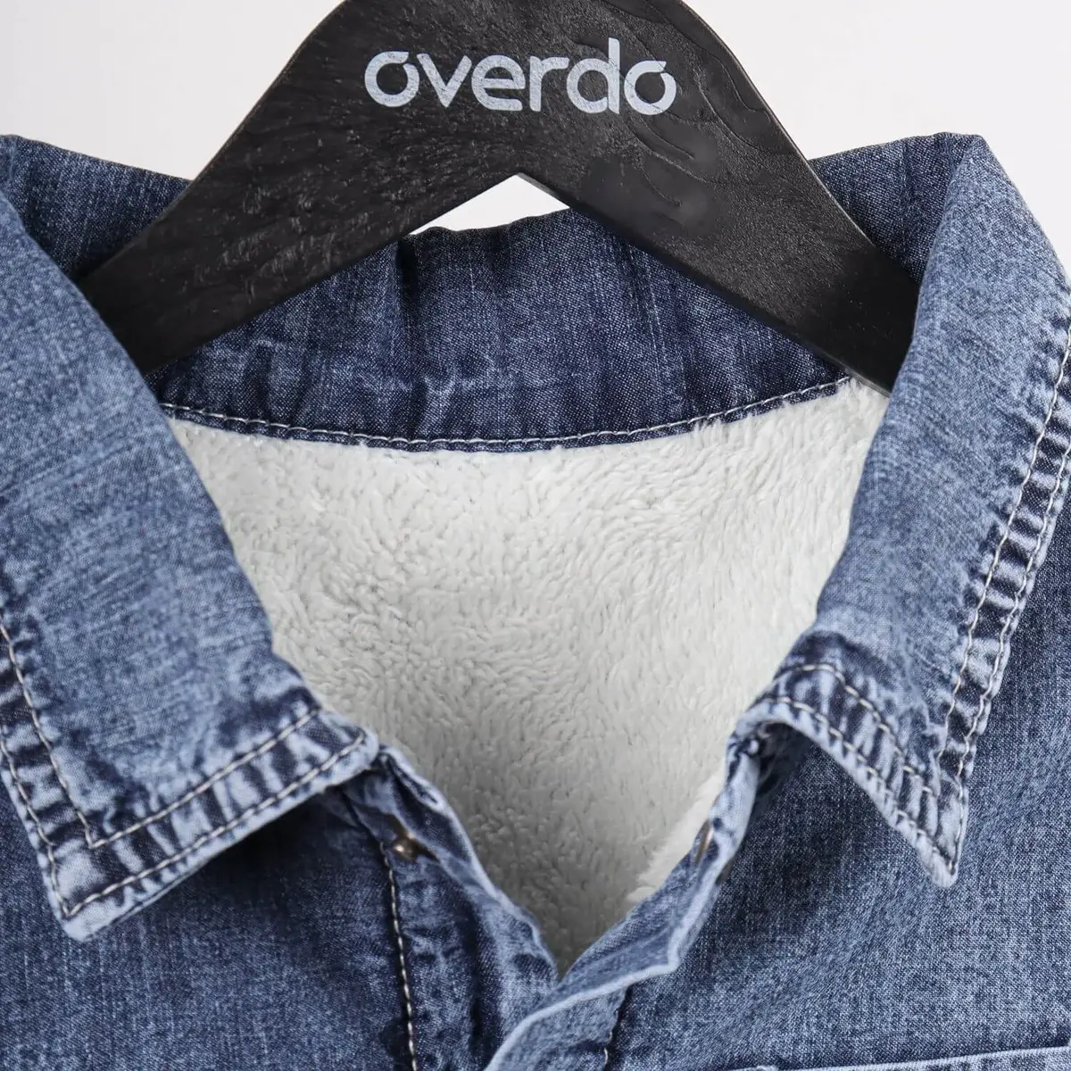 Overdo Gömlek Welsoft Dinazor Baskılı Mavi Denim