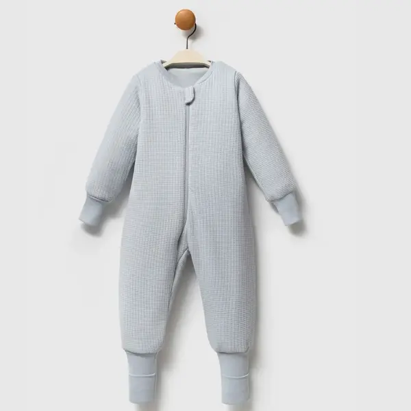 Ella Bonna Uyku Tulumu Çoraplı 2,5 Tog Jakarlı Gri