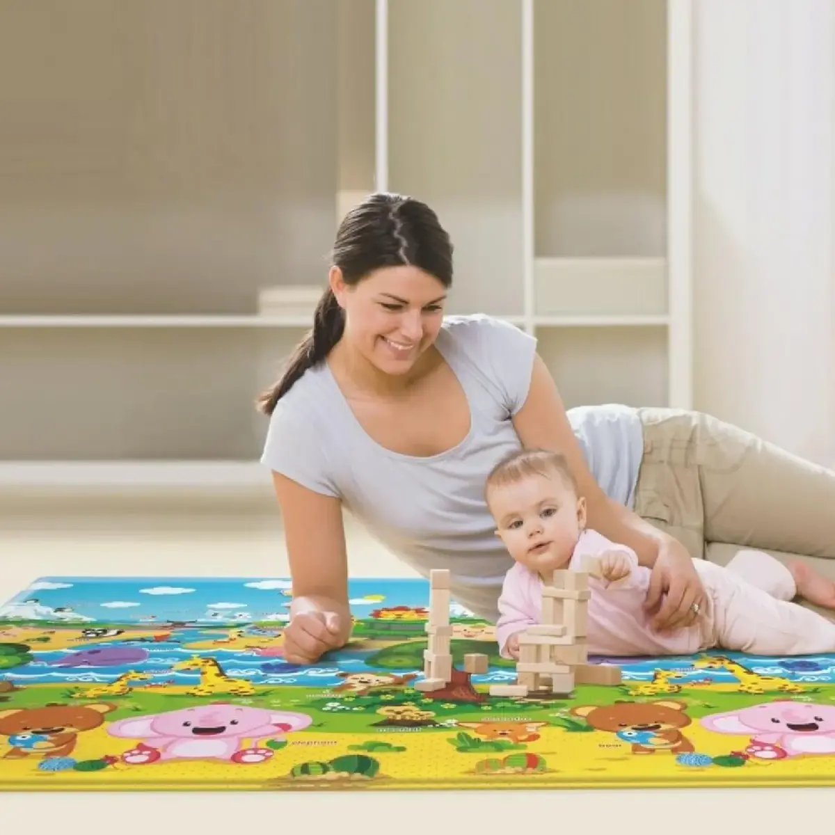 Unigo Comflor Pingko And Friends Oyun Matı 13mm 210x140cm Unigo Comflor Pingko And Friends Oyun Matı 13mm 210x140cm